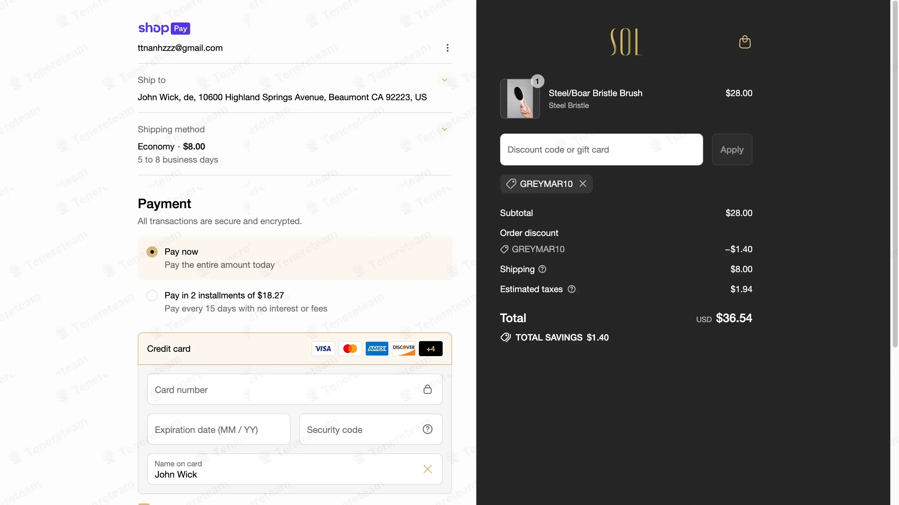 Sol Beauty And Care coupon code: 5% off with GREYMAR10. Tested and valid as 10 months ago.