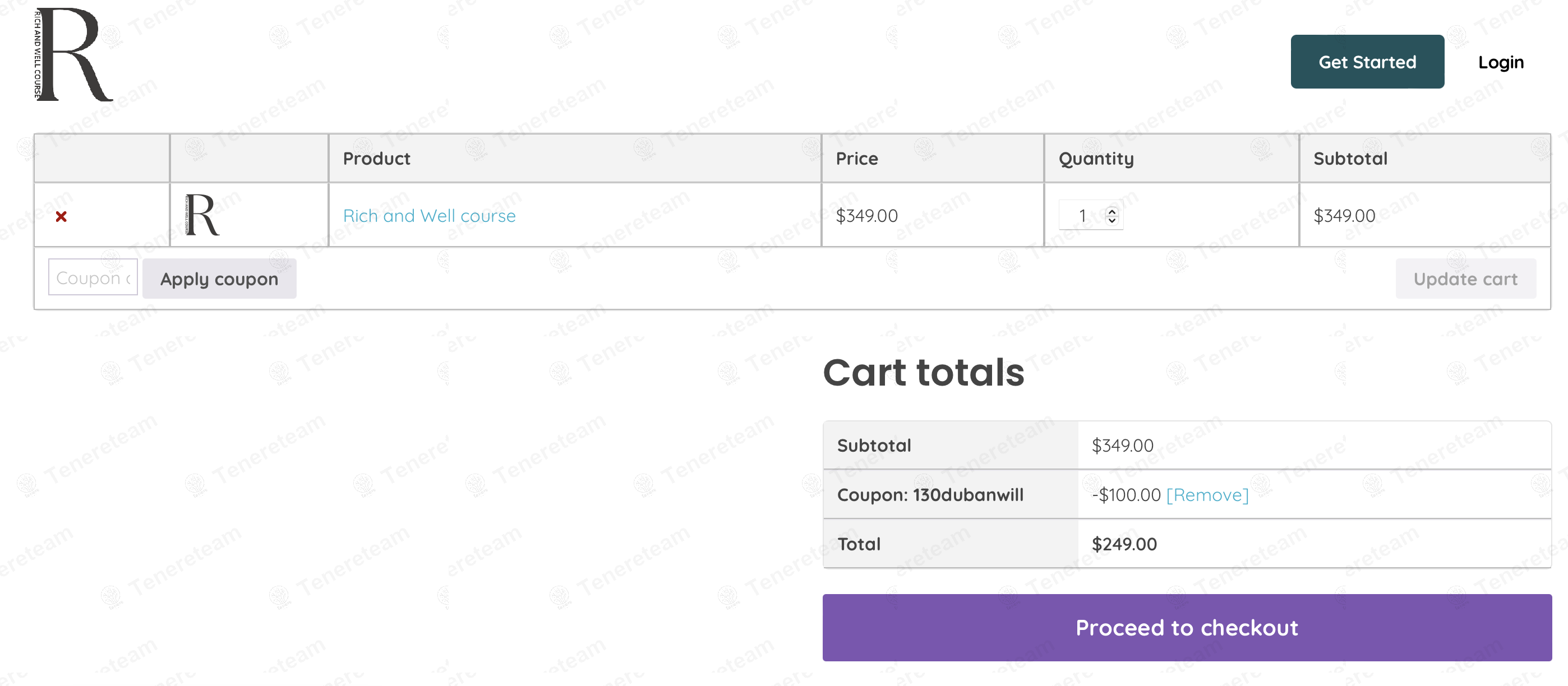 Rich And Well Course coupon code: $100 off with 130DUBANWILL. Tested and valid as 1 year ago.