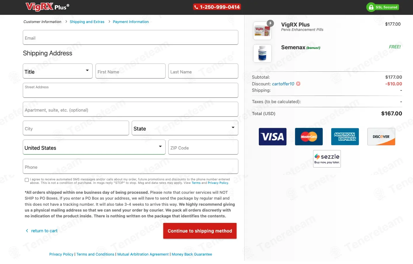 VigRX Plus coupon code: $10 off with CARTOFFER10. Tested and valid as 1 month ago.