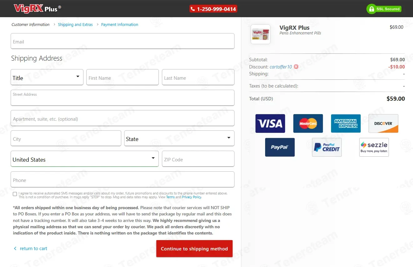 VigRX Plus coupon code: $10 off with CARTOFFER10. Tested and valid as 1 month ago.