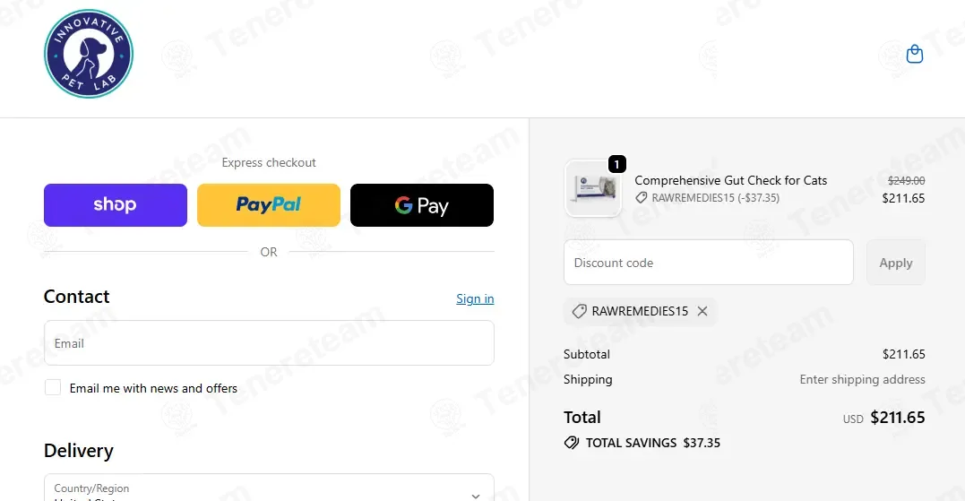 Innovative Pet Lab coupon code: 15% off with RAWREMEDIES15. Tested and valid as 3 weeks ago.
