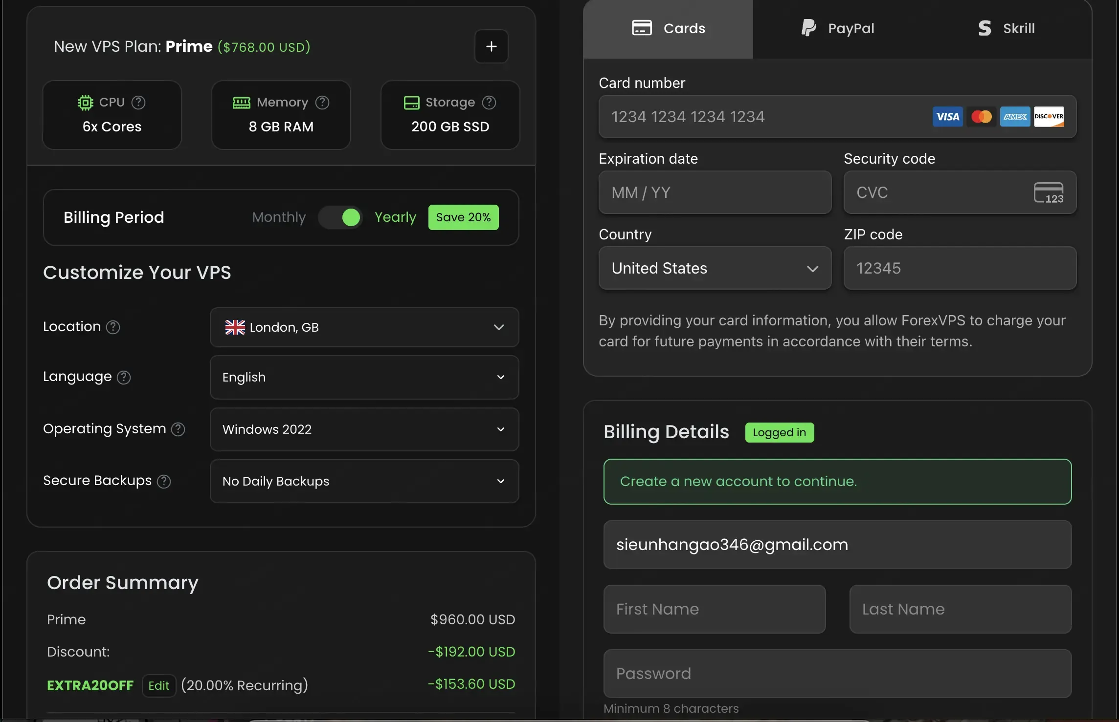 ForexVPS coupon code: 20% off with EXTRA20OFF. Tested and valid as 1 month ago.