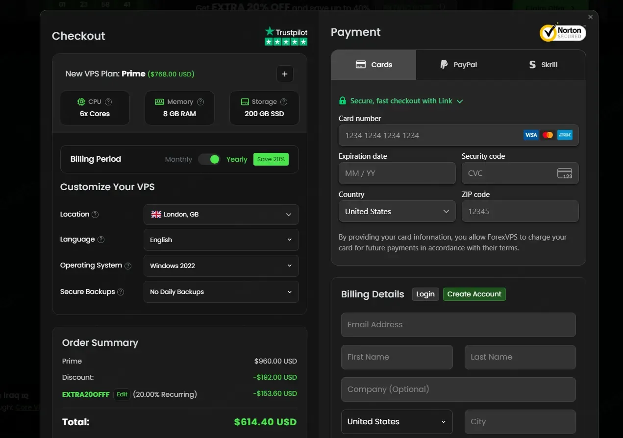 ForexVPS coupon code: 20% off with EXTRA20OFF. Tested and valid as 1 month ago.