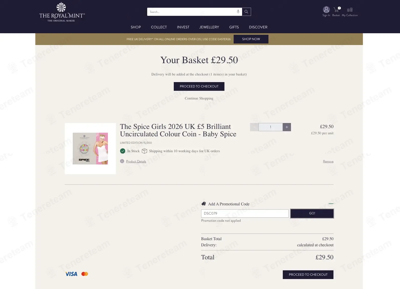Royal Mint coupon code: £10 off with DSC079. Tested and valid as 2 months ago.