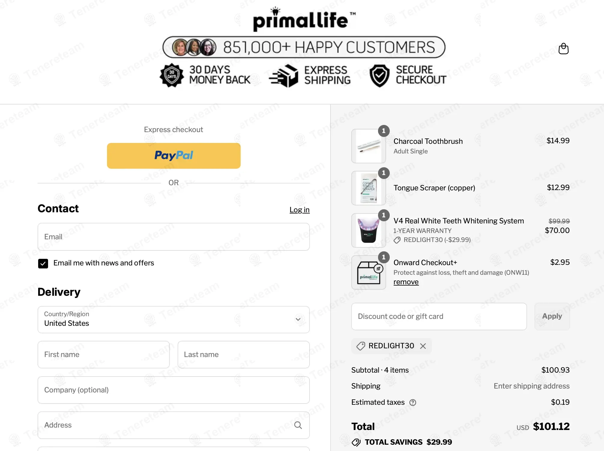 Primal Life Organics coupon code: 30% off with REDLIGHT30. Tested and valid as 10 months ago.