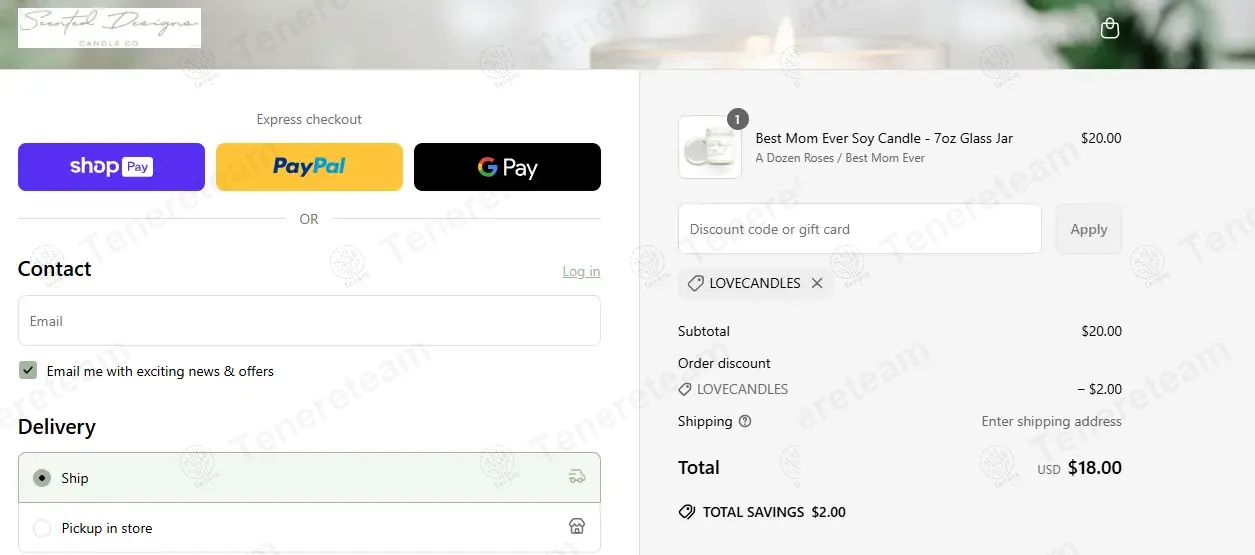 Scented Designs coupon code: 10% off with LOVECANDLES. Tested and valid as 1 year ago.