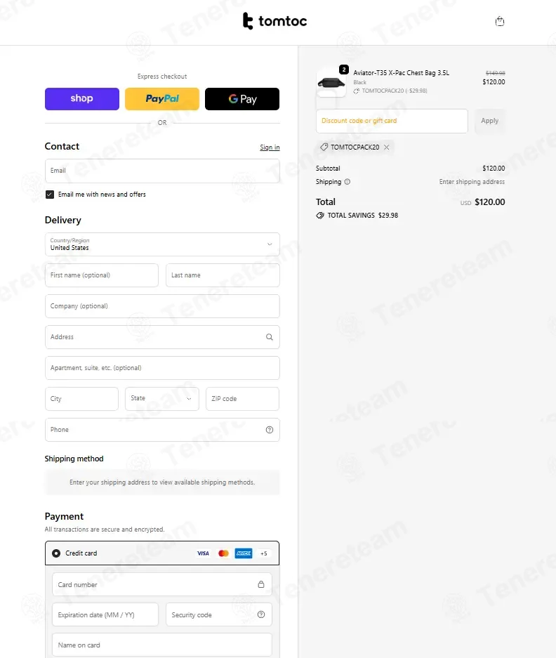 Tomtoc coupon code: 20% off with TOMTOCPACK20. Tested and valid as 1 month ago.