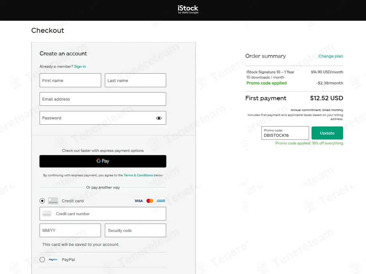 iStockphoto coupon code: 16% off with DBISTOCK16. Tested and valid as 6 months ago.