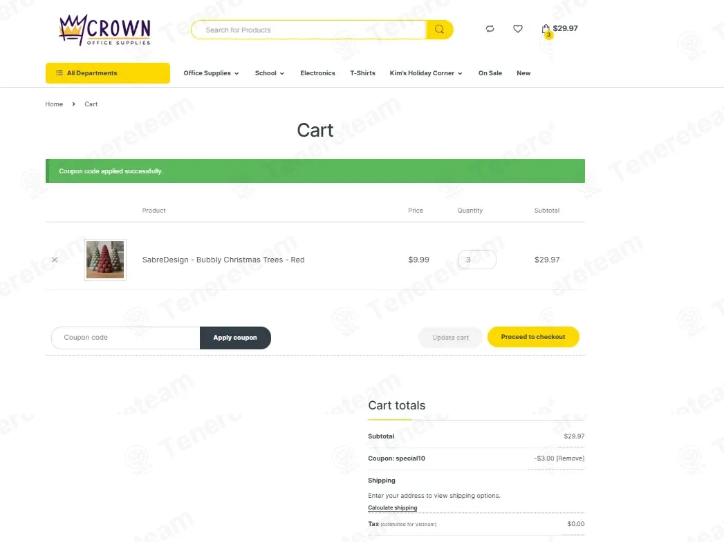 Crown Office Supplies coupon code: 10% off with SPECIAL10. Tested and valid as 4 weeks ago.