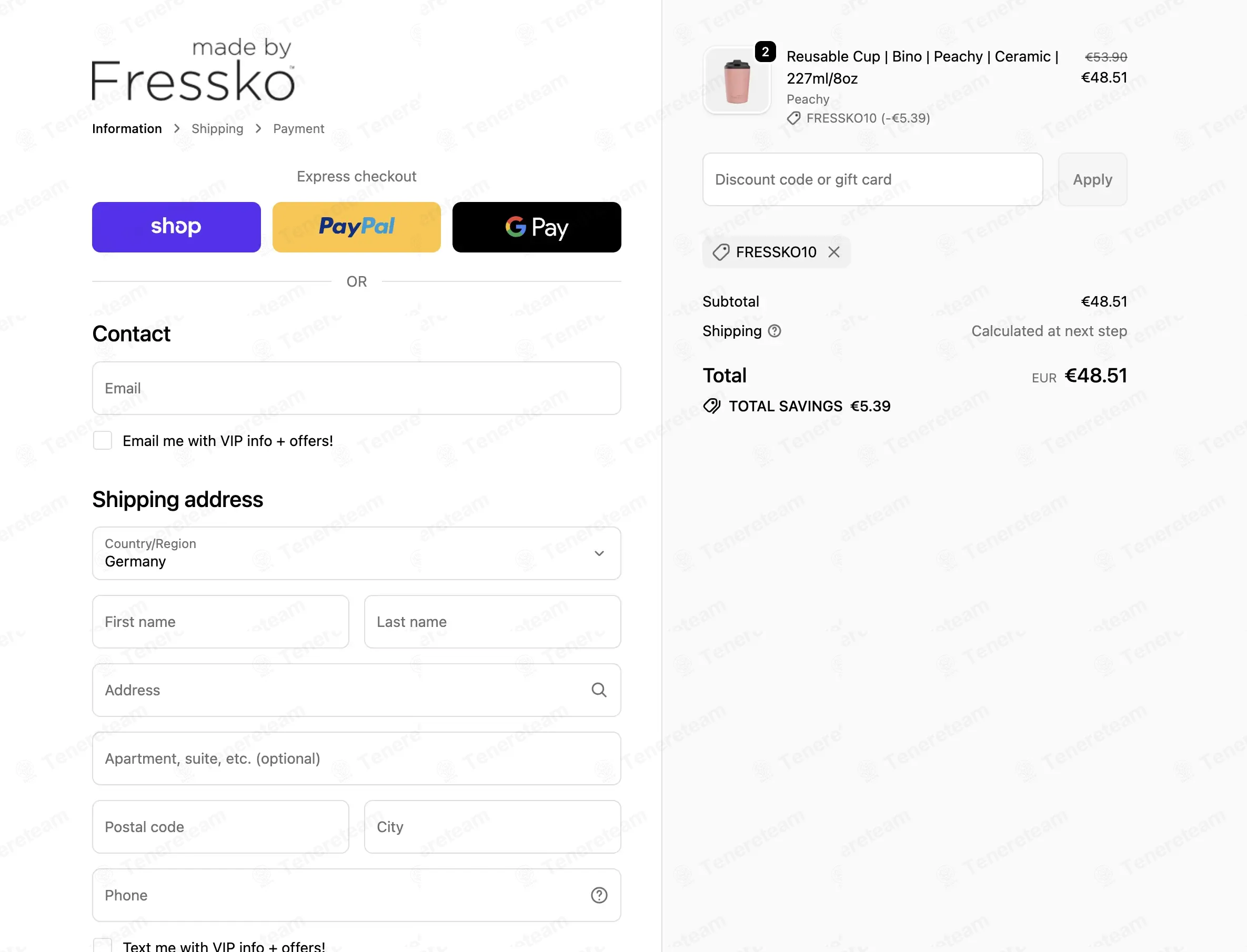 Made By Fressko coupon code: 10% off with FRESSKO10. Tested and valid as 4 months ago.