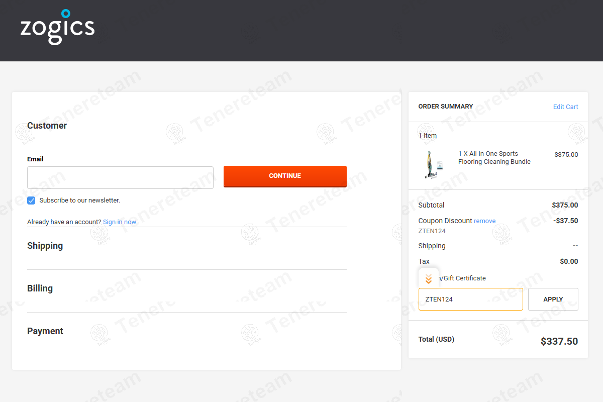 Zogics coupon code: 10% off with ZTEN124. Tested and valid as 8 months ago.
