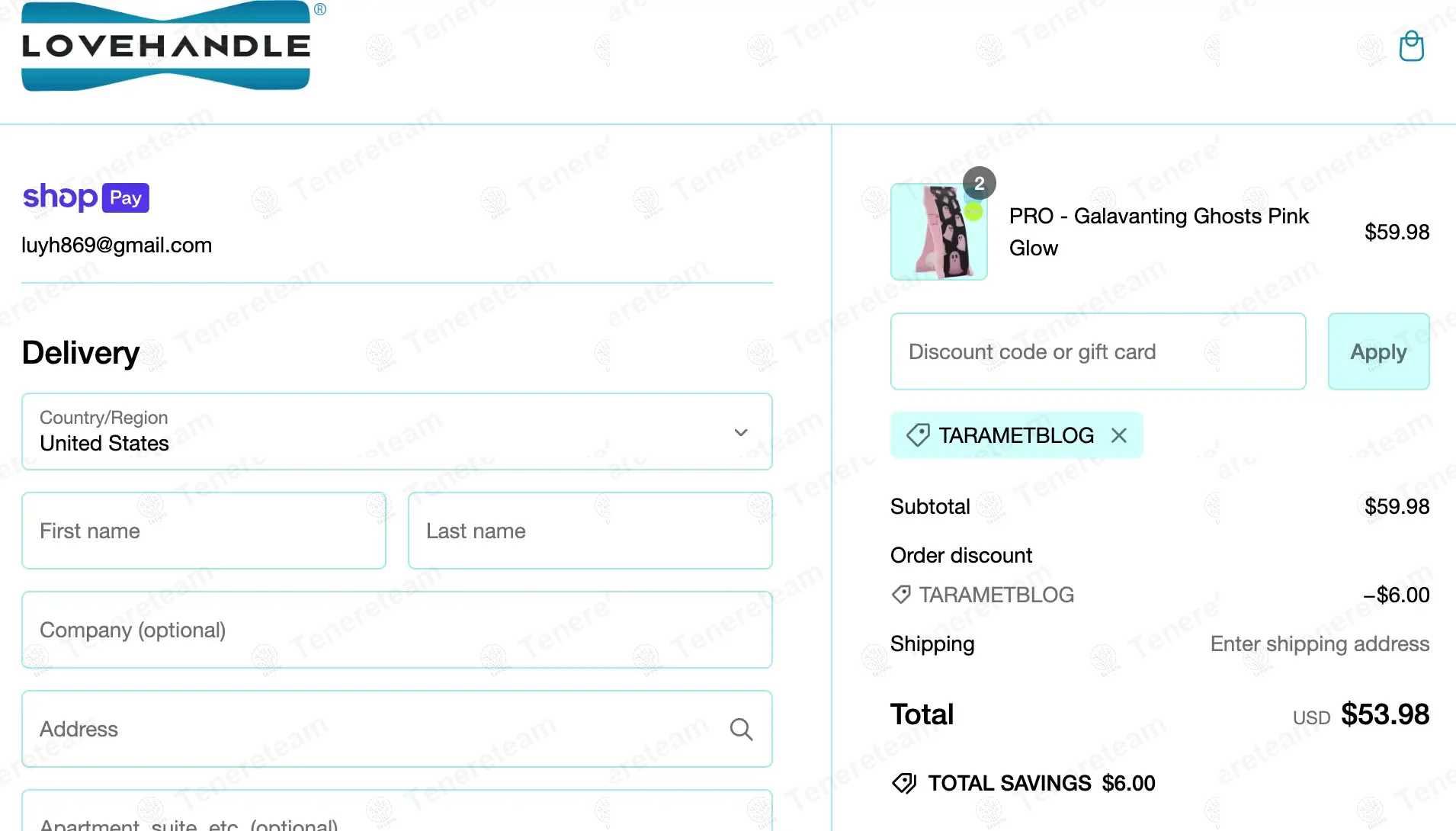 Lovehandle coupon code: 10% off with TARAMETBLOG. Tested and valid as 1 year ago.
