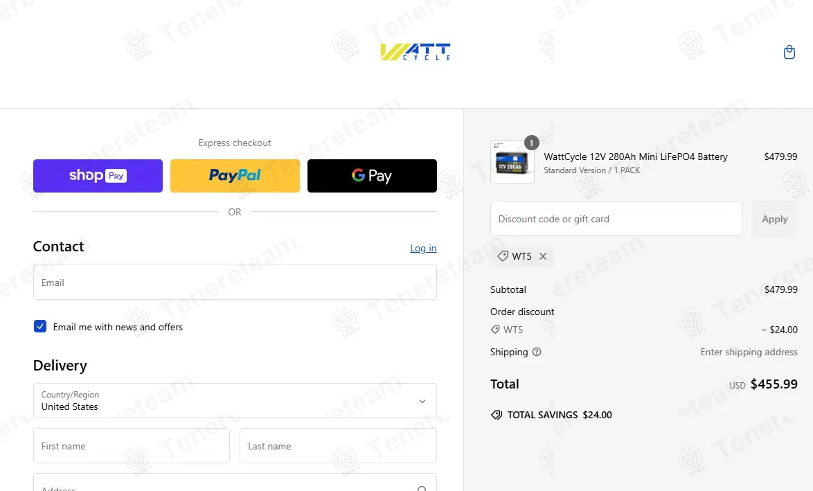 Watt Cycle apply coupon code