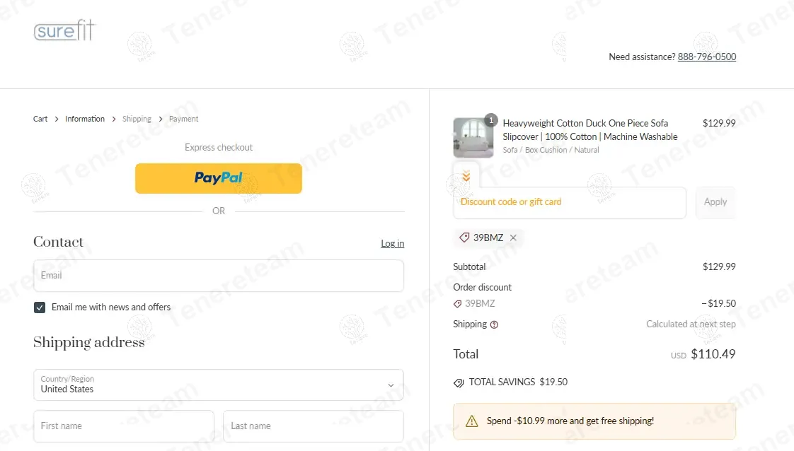 Surefit coupon code: 15% off with 39BMZ. Tested and valid as 1 year ago.