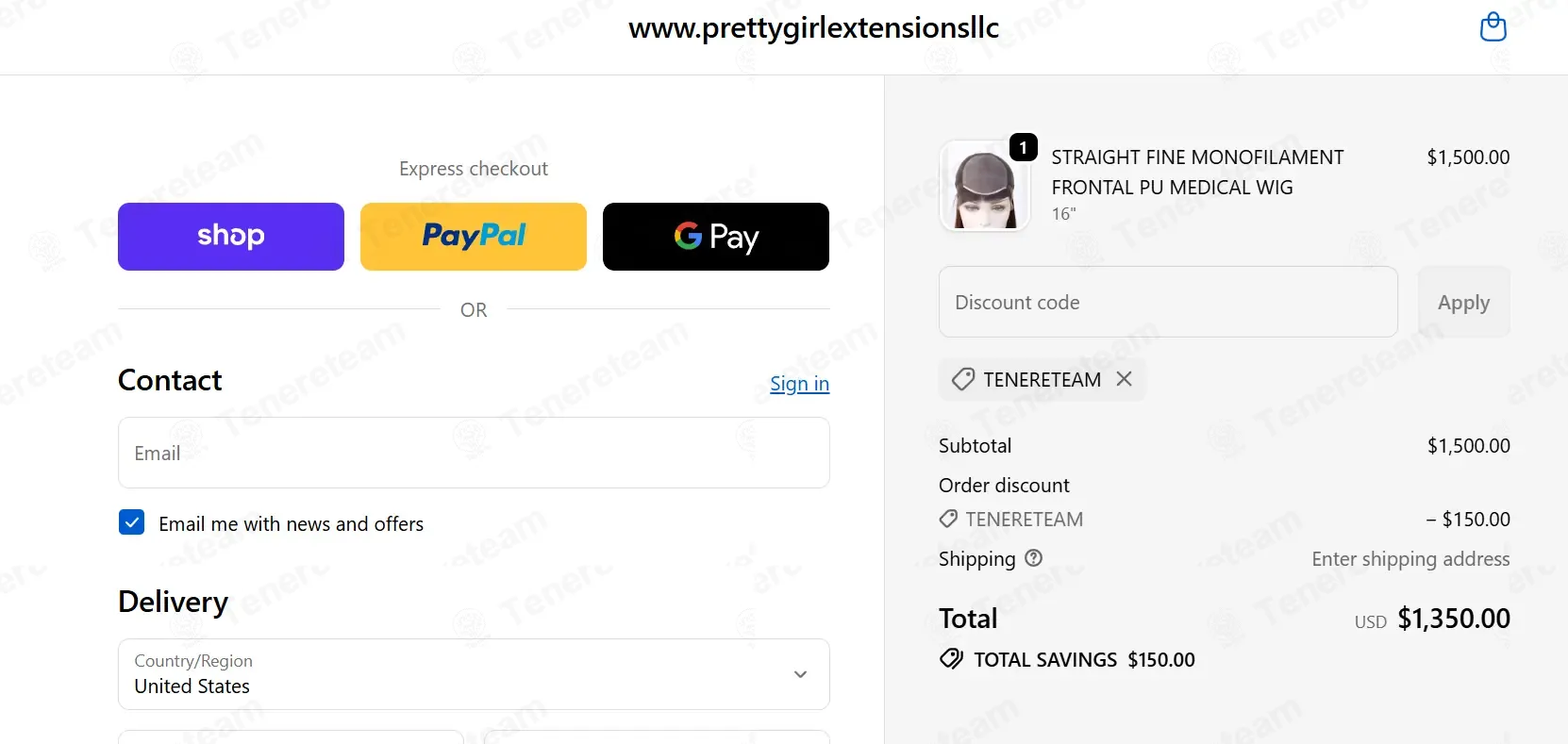 Pretty Girl Extensions LLC coupon code: 10% off with TENERETEAM. Tested and valid as 4 months ago.