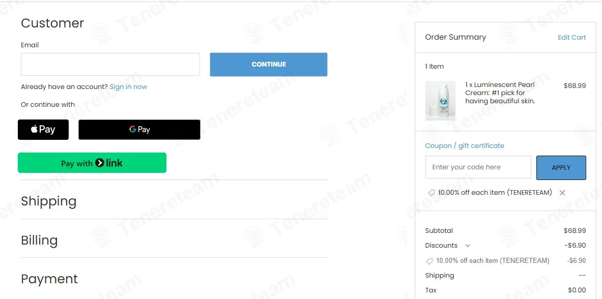 My Zen Skincare coupon code: 10% off with TENERETEAM. Tested and valid as 2 weeks ago.