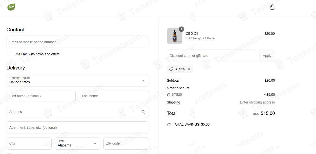 Evo Hemp coupon code: 25% off with BTS25. Tested and valid as 1 year ago.