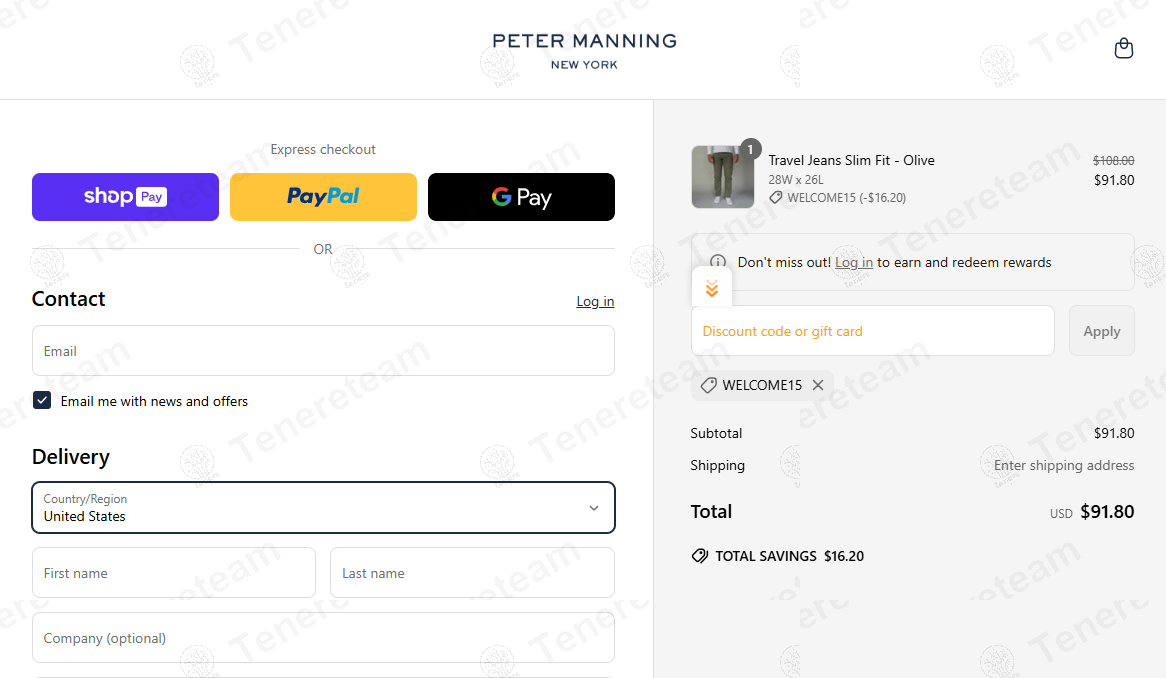 Peter Manning NYC coupon code: 15% off with WELCOME15. Tested and valid as 7 months ago.