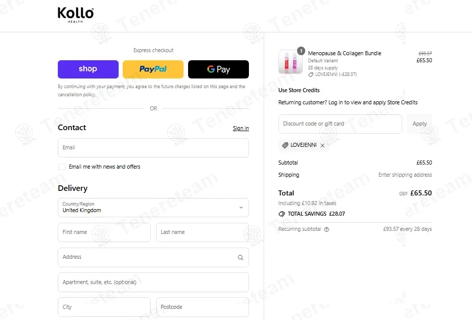 Kollo Health apply coupon code