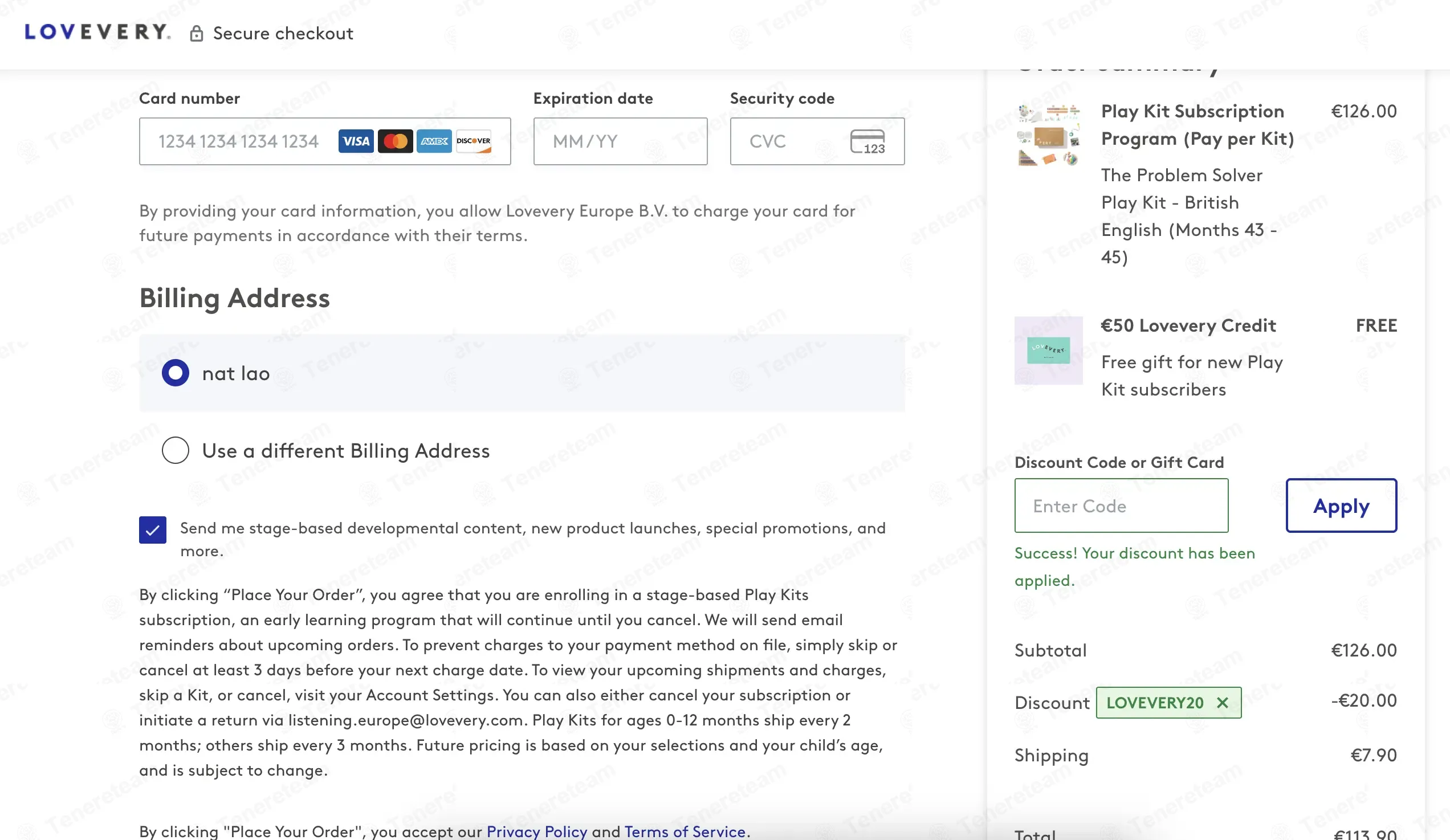 Lovevery EU coupon code: 20% off with LOVEVERY20. Tested and valid as 1 minute ago.