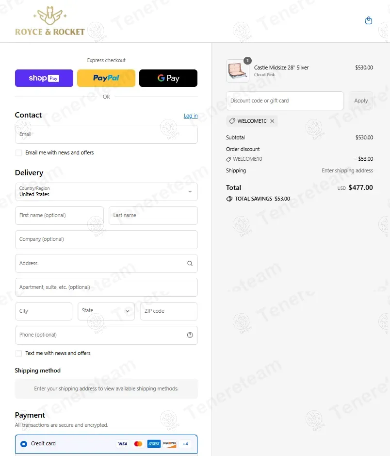 Royce and Rocket coupon code: 10% off with WELCOME10. Tested and valid as 1 year ago.