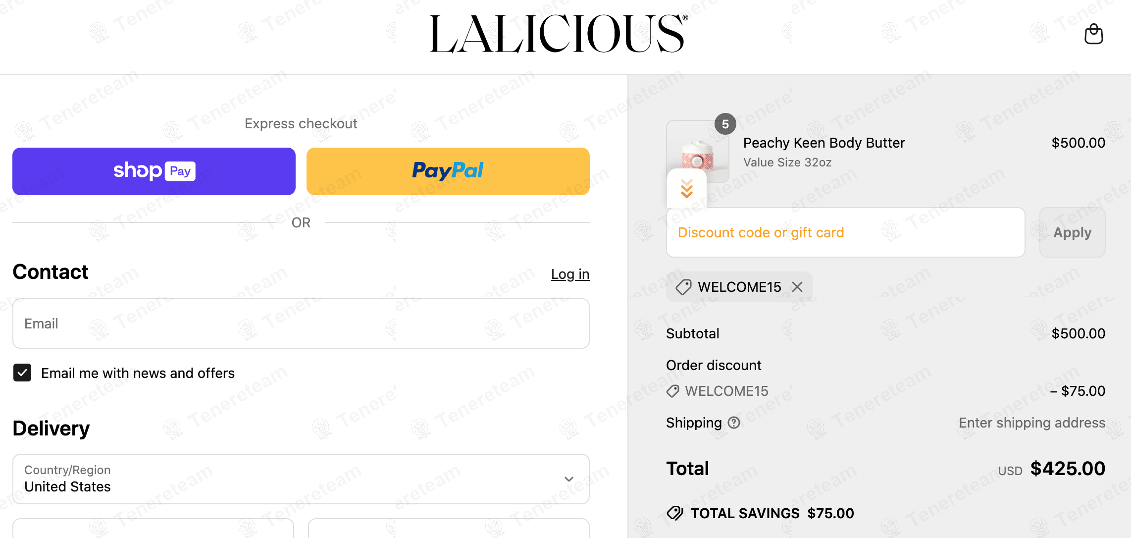 Lalicious coupon code: 15% off with WELCOME15. Tested and valid as 1 year ago.