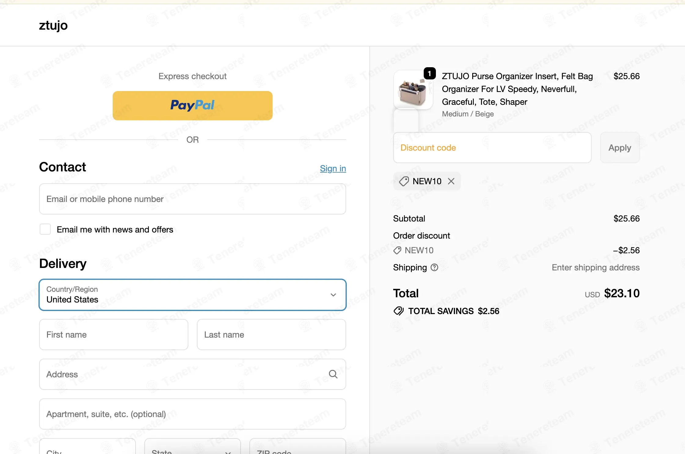 Ztujo coupon code: 10% off with New10. Tested and valid as 1 month ago.