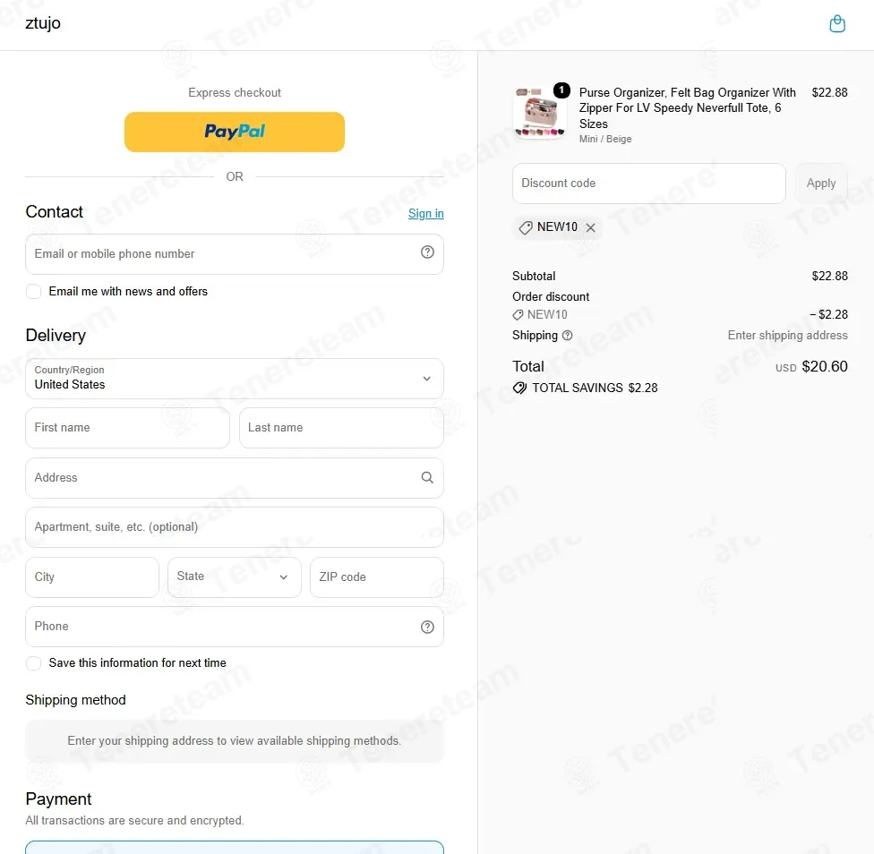 Ztujo coupon code: 10% off with New10. Tested and valid as 1 month ago.