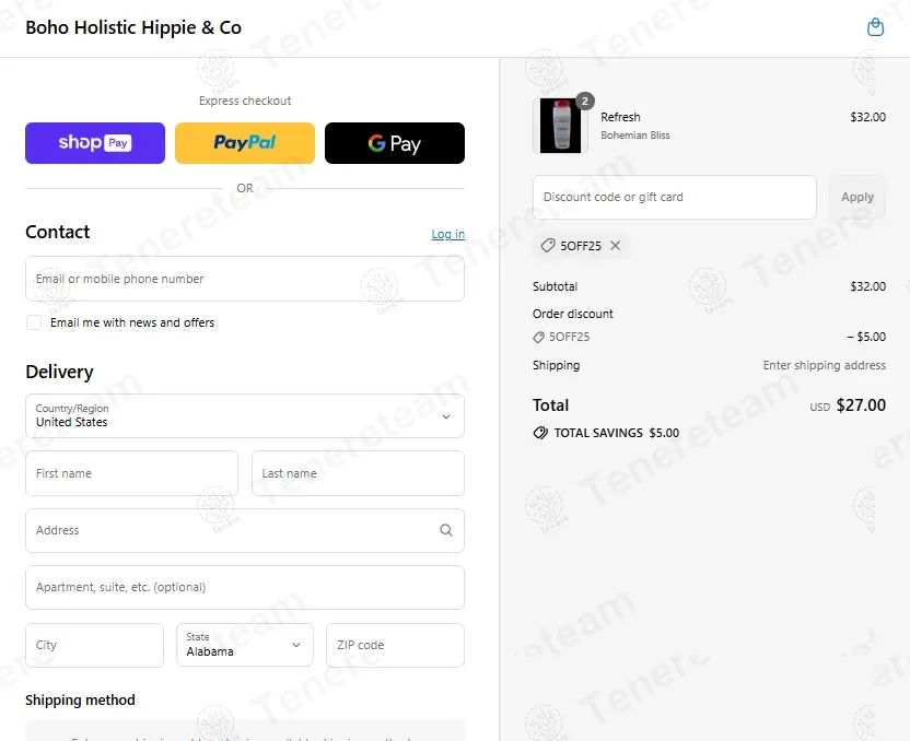Boho Holistic Hippie coupon code: $5 off with 5OFF25. Tested and valid as 11 months ago.