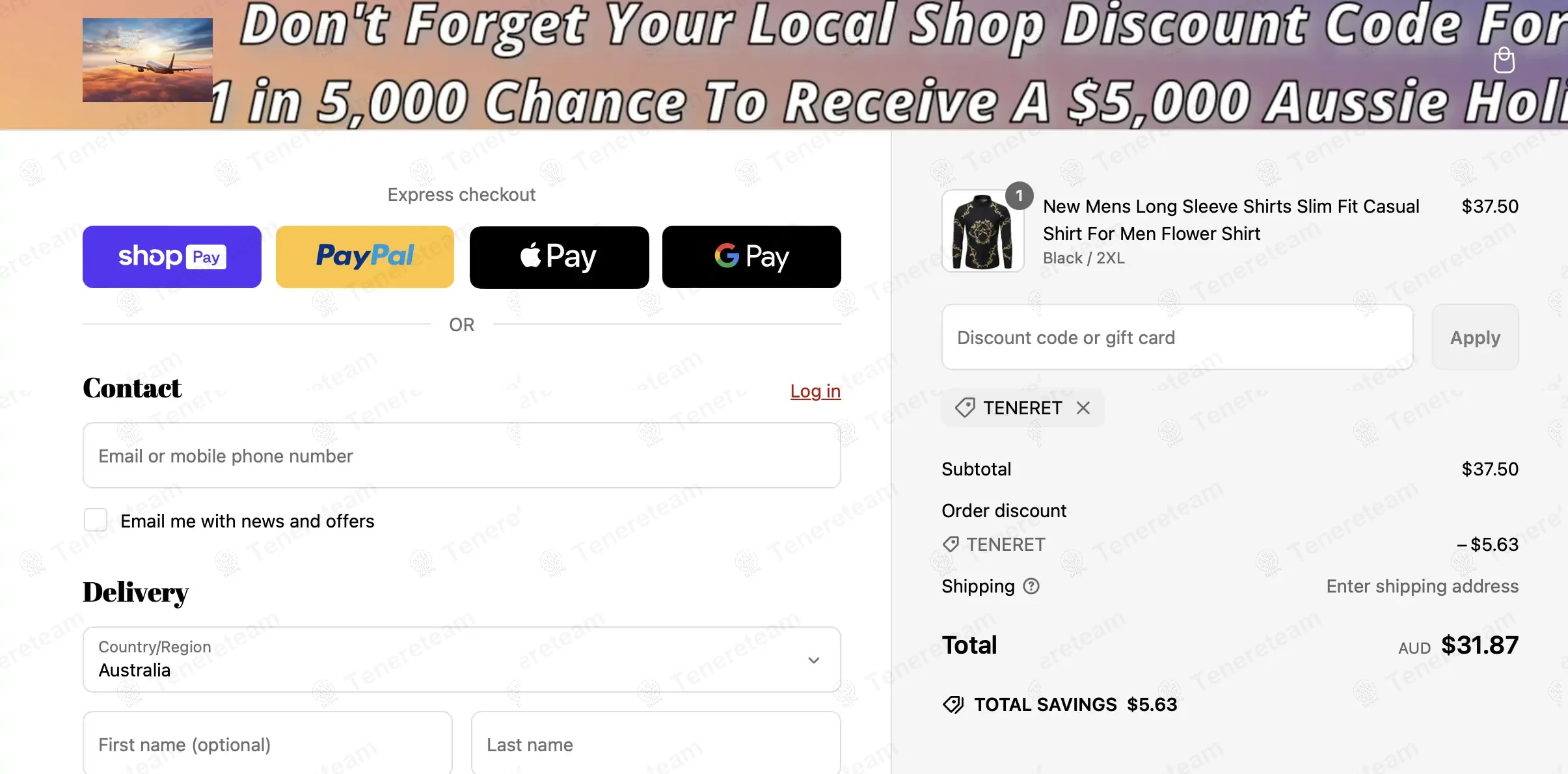 One Red Hill coupon code: 15% off with TENERET. Tested and valid as 1 year ago.