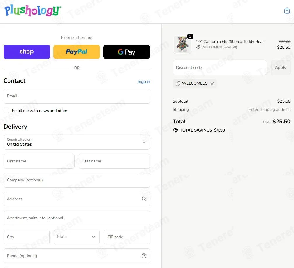 Plushology apply coupon code