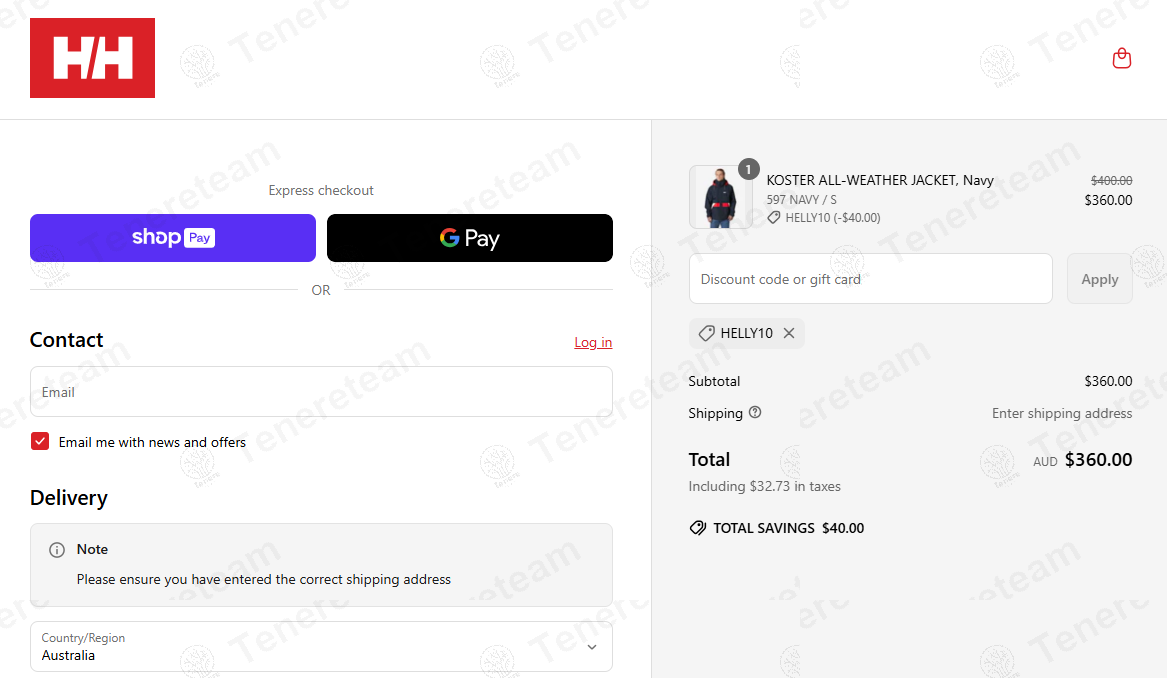 Helly Hansen AU coupon code: 10% off with HELLY10. Tested and valid as 1 year ago.