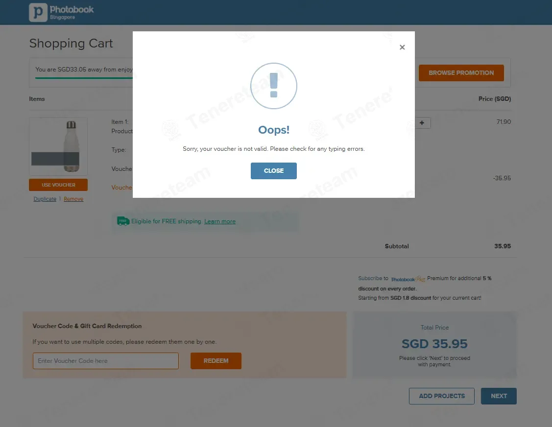 Photobook Singapore coupon code: 65% off with WANDERLUST10. Tested and valid as 13 minutes ago.