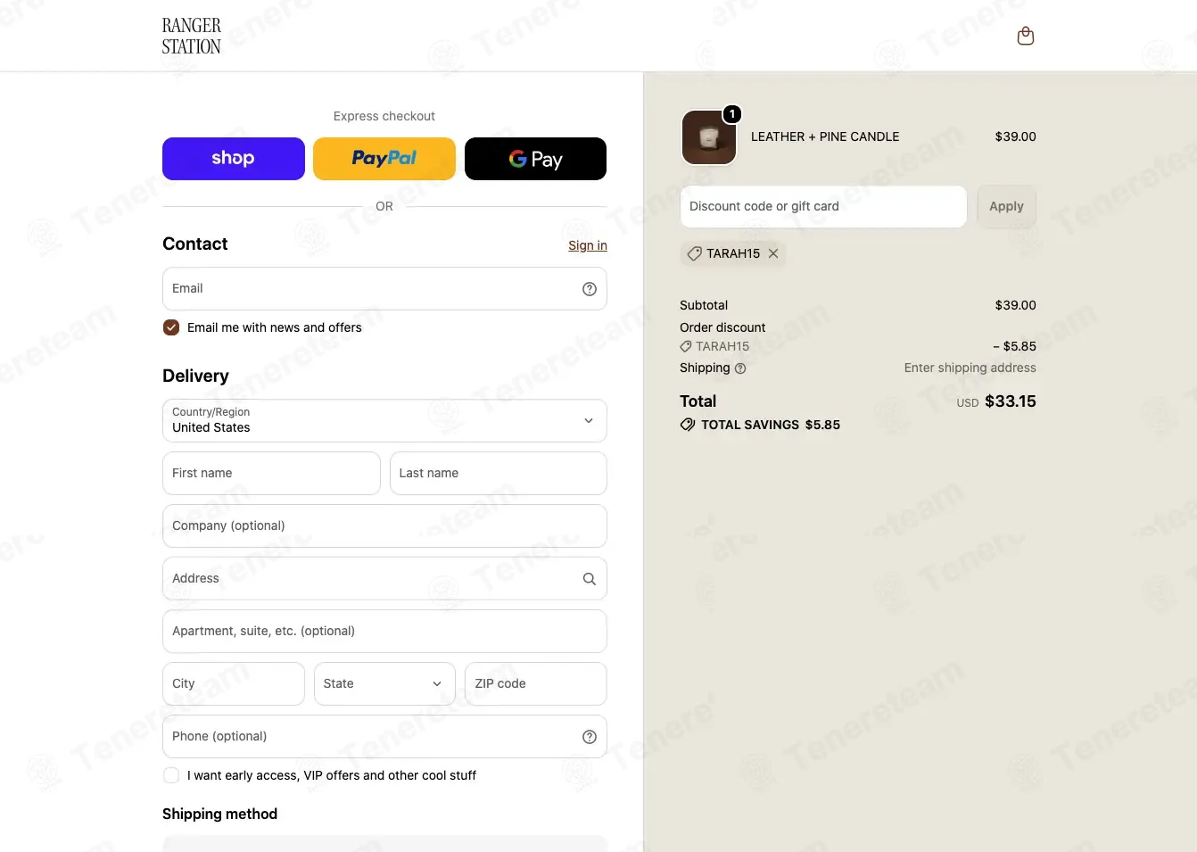 Ranger Station coupon code: 15% off with TARAH15. Tested and valid as 1 week ago.
