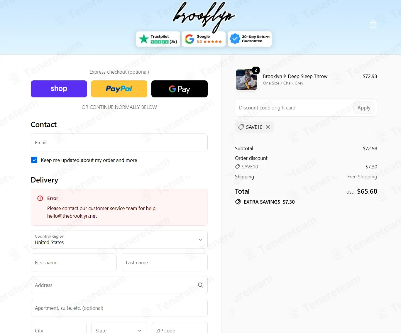 The Brooklyn coupon code: $10 off with SAVE10. Tested and valid as 1 month ago.