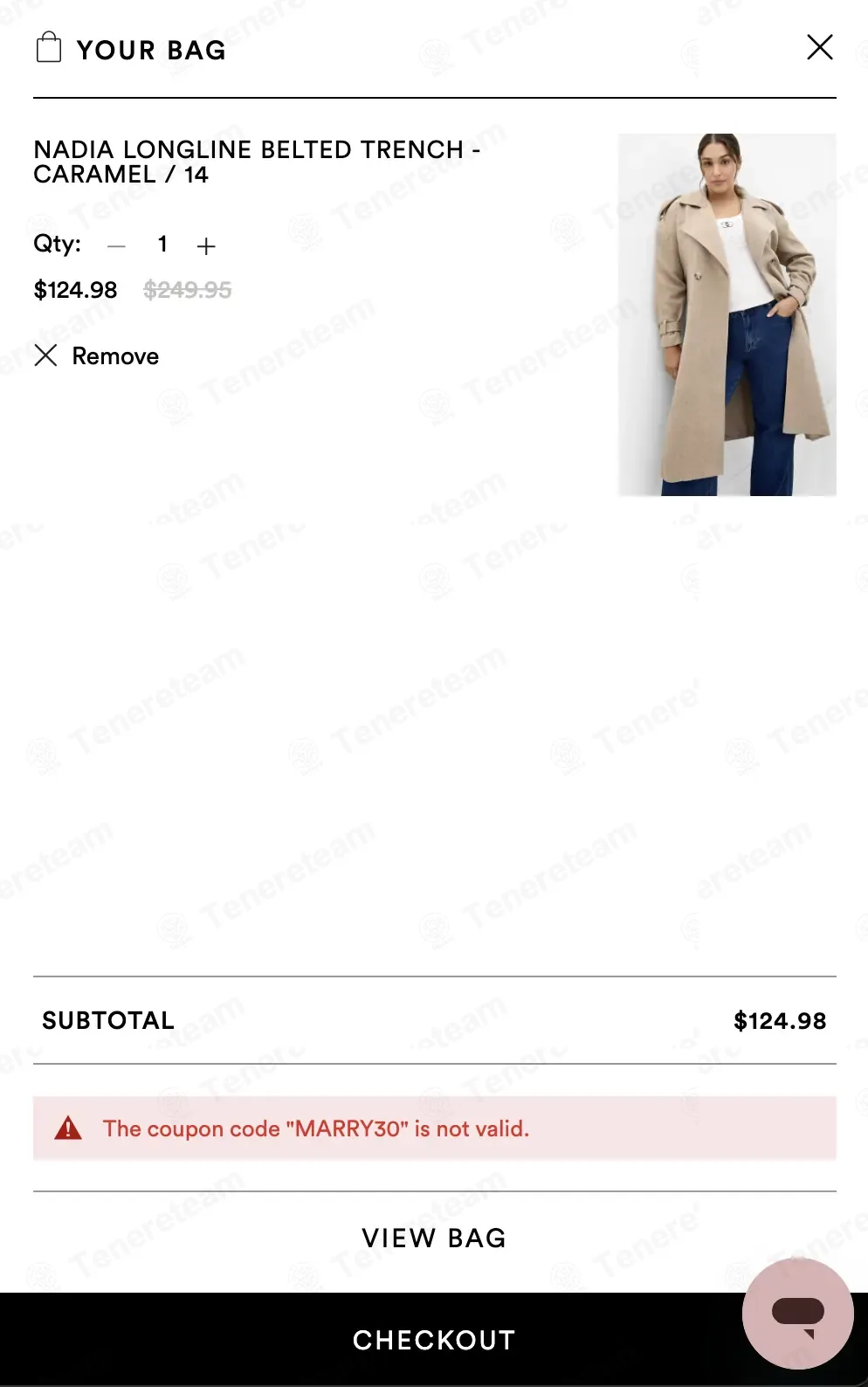 City Chic Australia coupon code: 30% off with MARRY30. Tested and valid as 2 weeks ago.