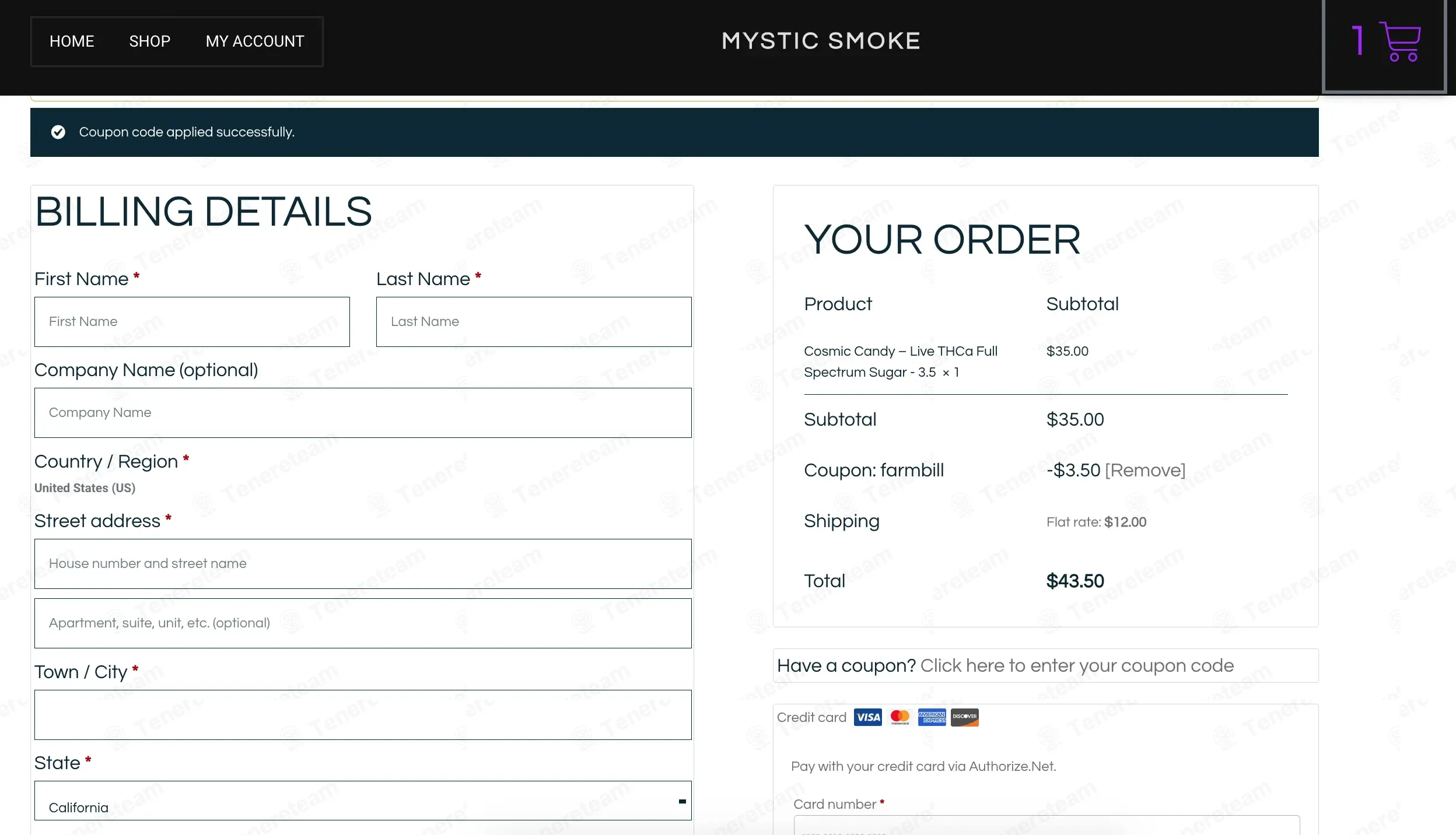 Mystic Smoke coupon code: 10% off with FARMBILL. Tested and valid as 1 month ago.