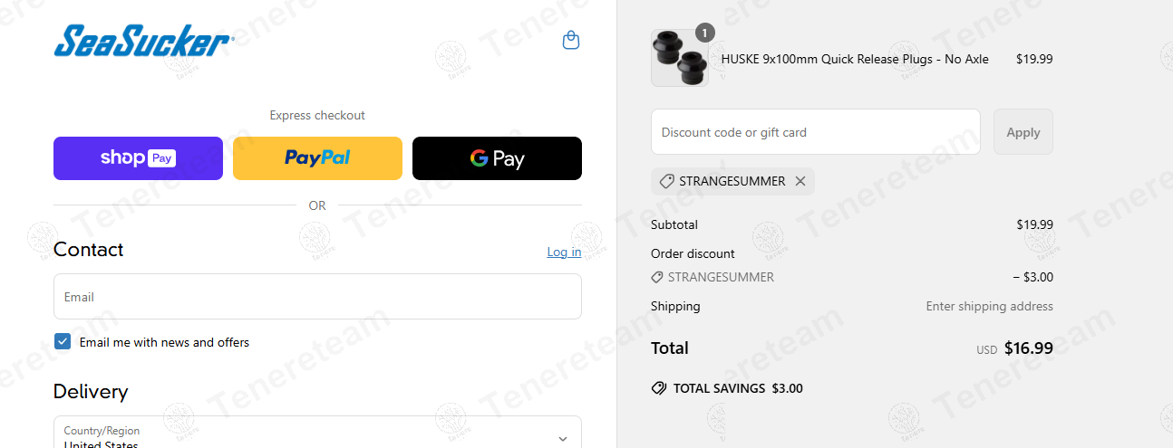 Seasucker coupon code: 15% off with STRANGESUMMER. Tested and valid as 1 year ago.