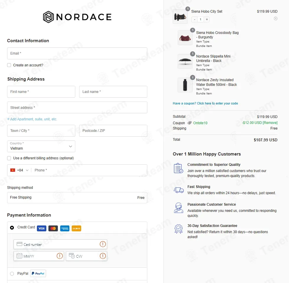 Nordace apply coupon code