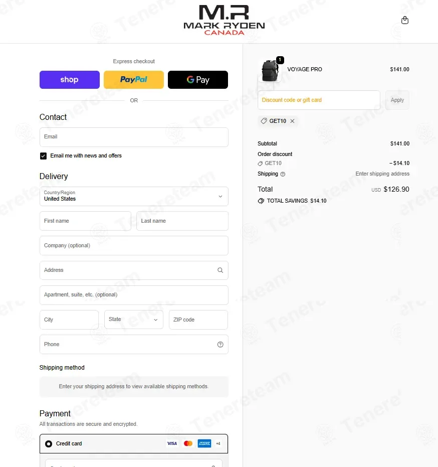 Mark Ryden Canada coupon code: 10% off with GET10. Tested and valid as 1 month ago.