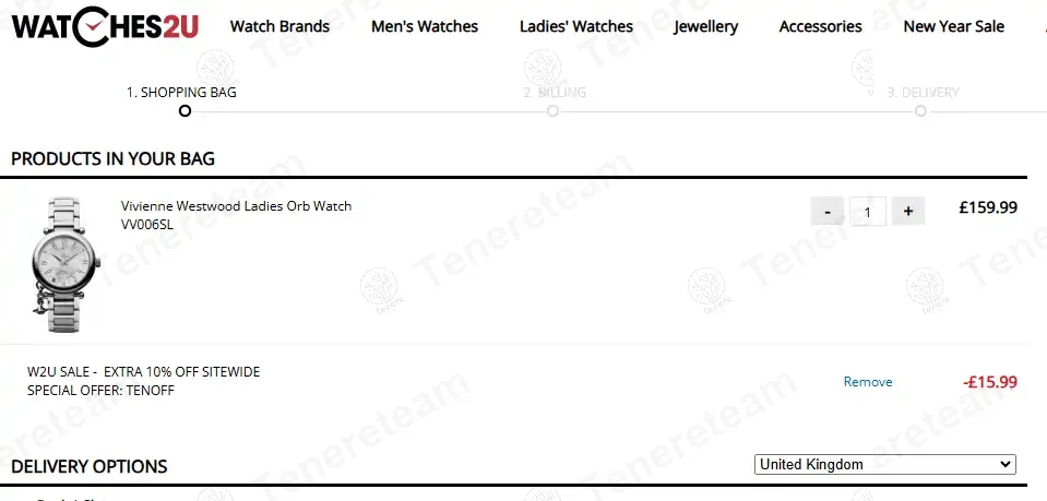 Watches2U apply coupon code