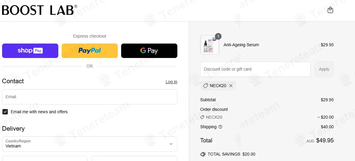 Boost Lab apply coupon code