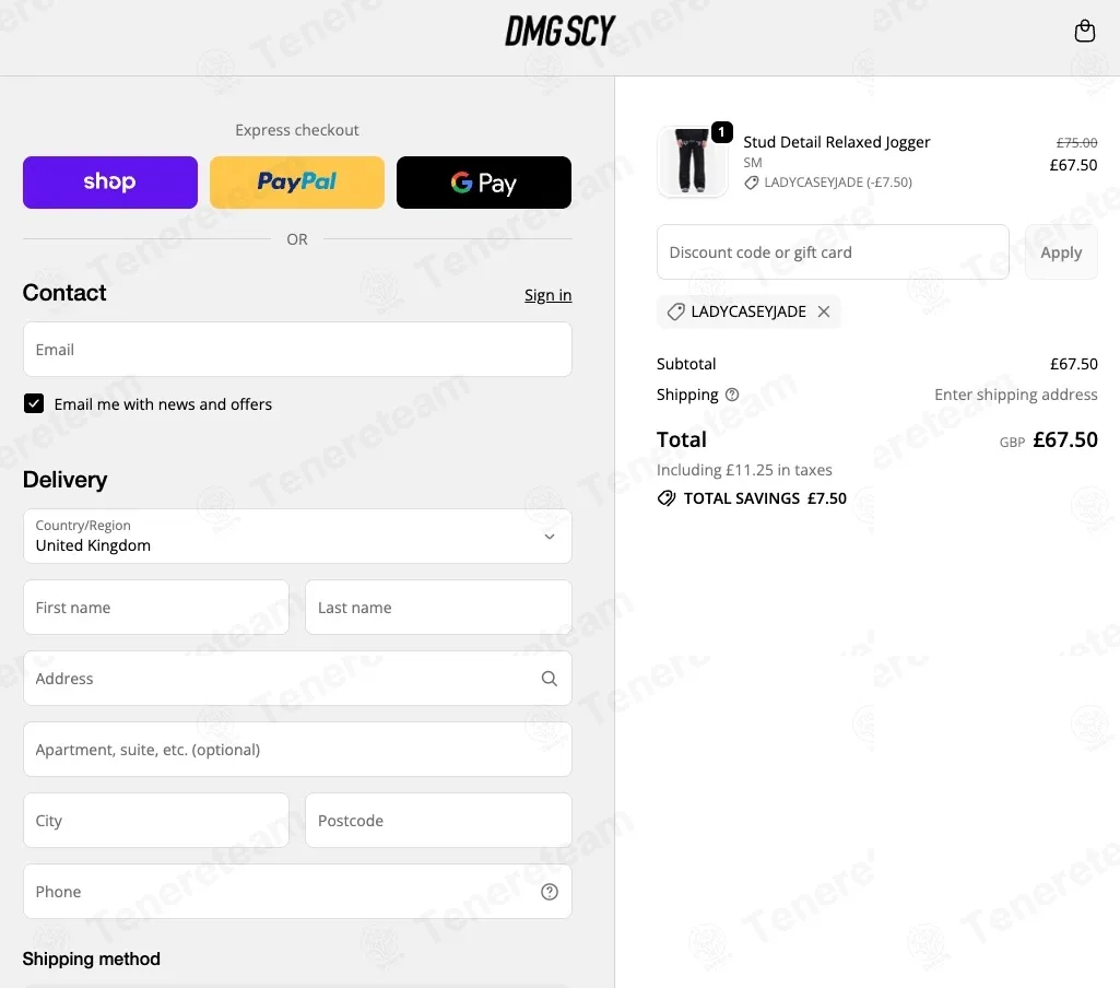 Damaged Society UK coupon code re-checked and confirmed working at checkout