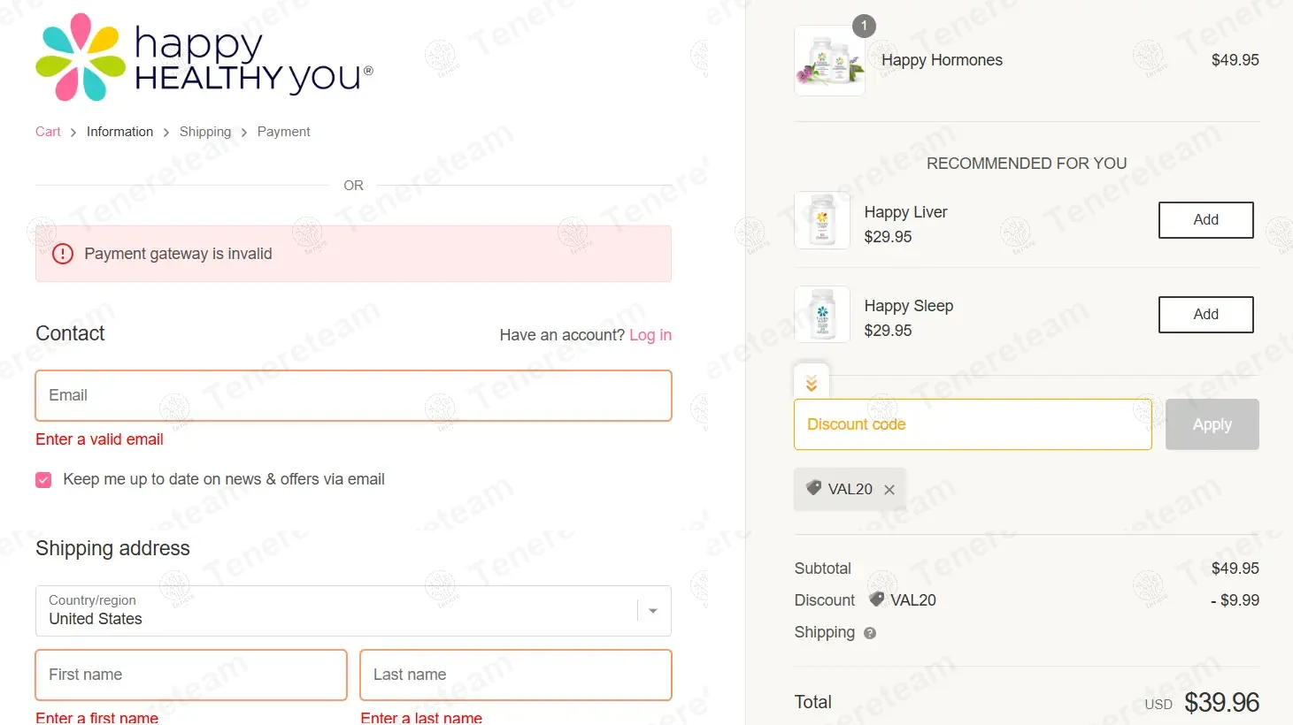 Happy Healthy You coupon code: 20% off with VAL20. Tested and valid as 9 months ago.