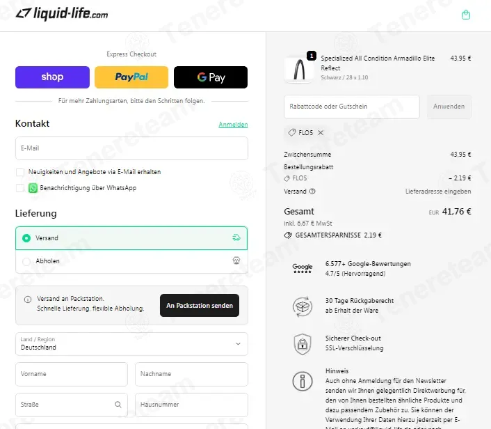Liquid-life DE coupon code: โฌ2 off with FLO5. Tested and valid as 7 months ago.