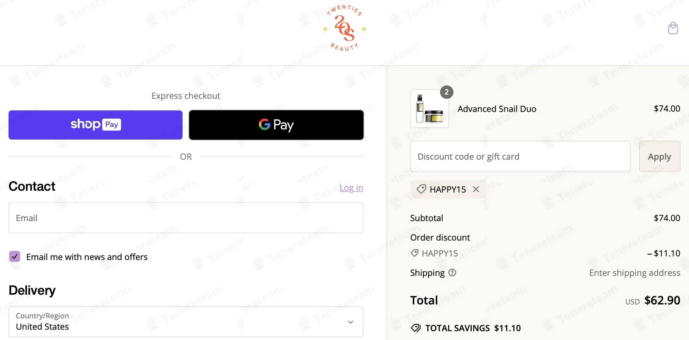 20s Beauty coupon code: 15% off with HAPPY15. Tested and valid as 1 year ago.