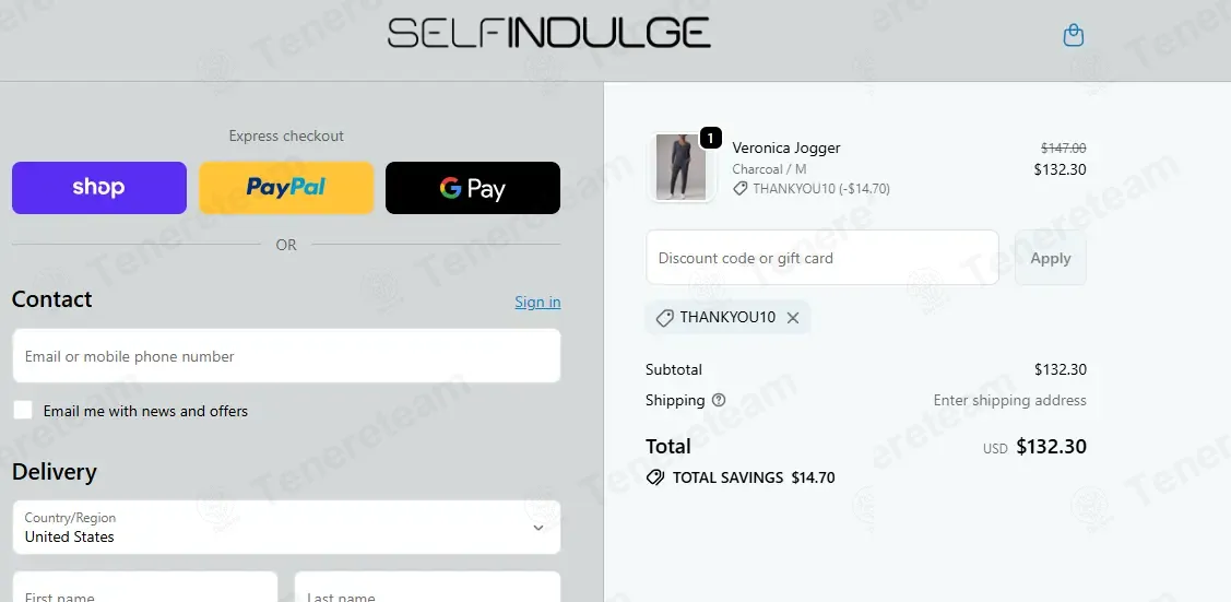 Self-Indulge coupon code re-checked and confirmed working at checkout