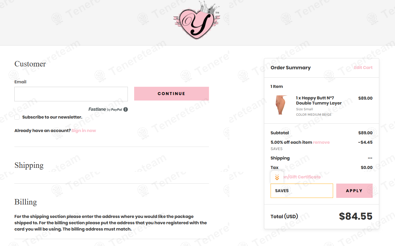 Yahaira apply coupon code