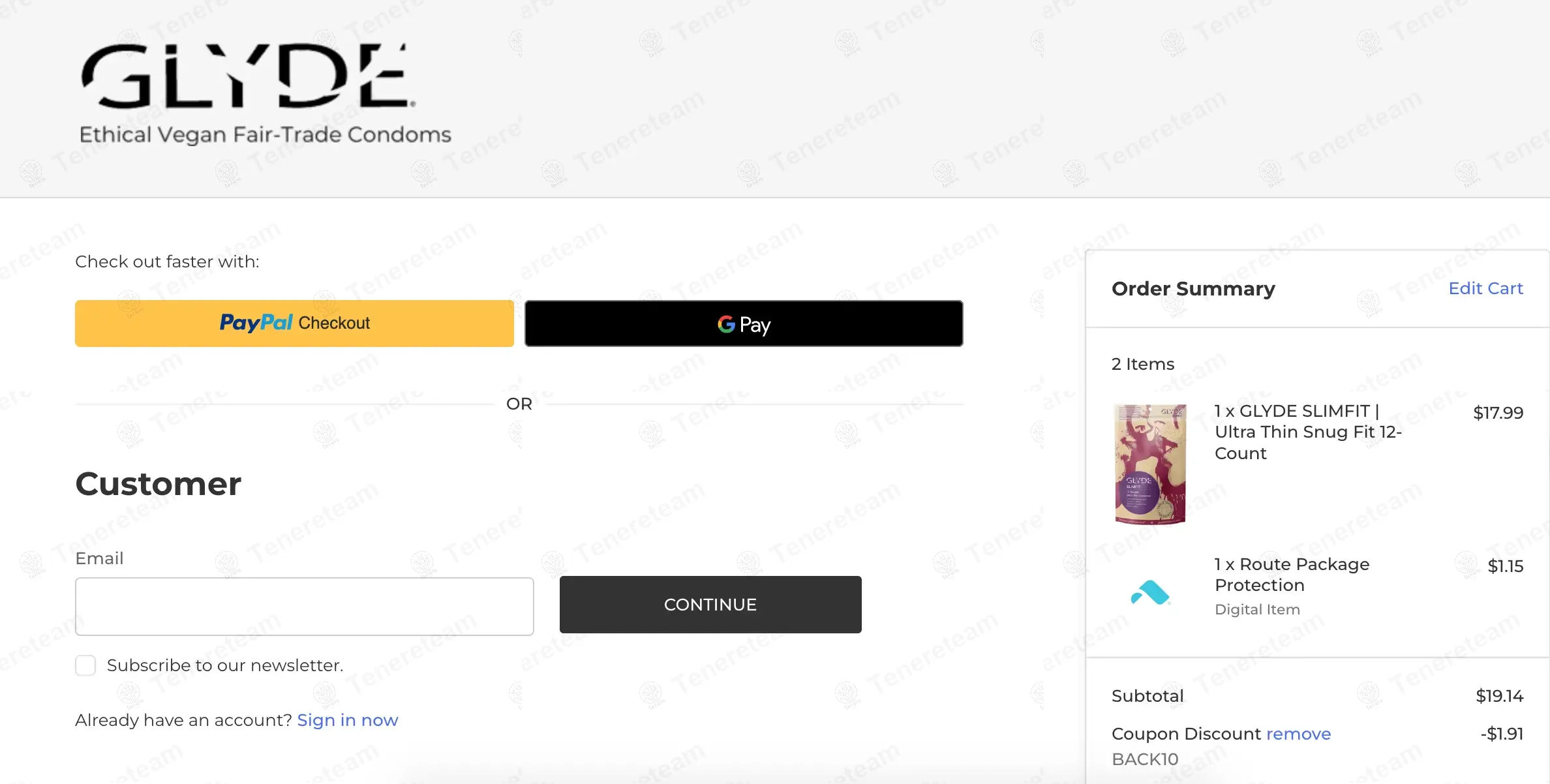 GLYDE Natural coupon code: 10% off with BACK10. Tested and valid as 1 year ago.