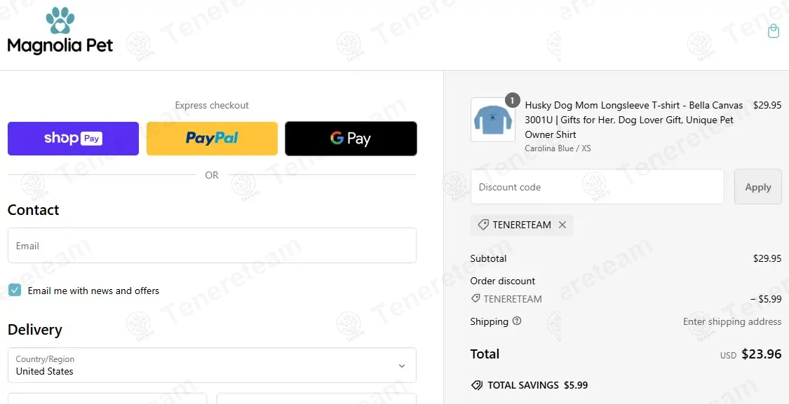 Magnolia Pet coupon code: 10% off with tenereteam. Tested and valid as 1 year ago.